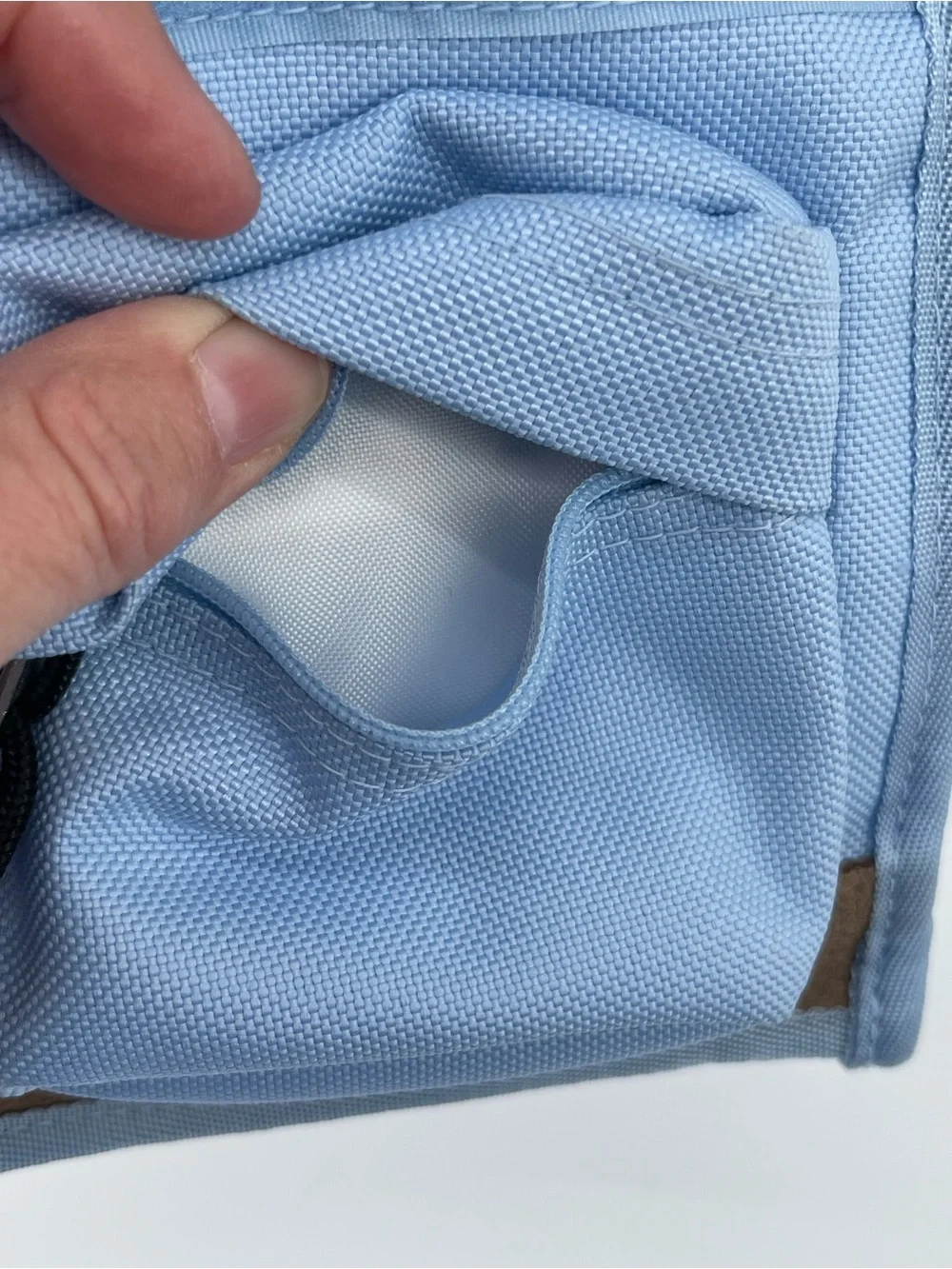 JanSport Light Blue Neck Pouch with Front Pocket